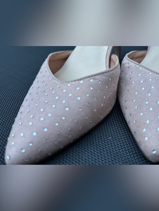 UE Shoes - Nanette Lepore Women’s Pale Pink Slingback Heels Pointed Toe 9M